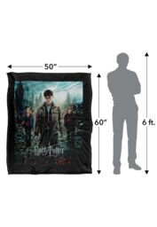 Warner Brothers Harry Potter Deathly Hallows Part 2 Poster Blanket 152 x 127 cm in White - thumbnail 5
