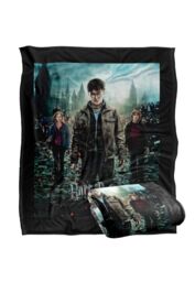 Warner Brothers Harry Potter Deathly Hallows Part 2 Poster Blanket 152 x 127 cm in White - thumbnail 2