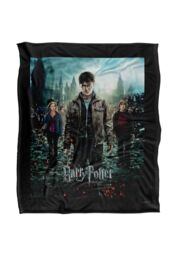 Warner Brothers Harry Potter Deathly Hallows Part 2 Poster Blanket 152 x 127 cm in White - thumbnail 1
