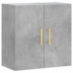 Berkfield Home Wall Cabinet Concrete Grey 60x31x60 cm Engineered Wood - Size: 60 x 31 x 60 cm - thumbnail 2