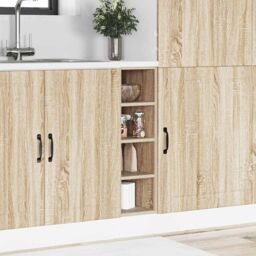 Berkfield Home Bottom Cabinet Sonoma Oak 20x44, 5x81, 5 cm Engineered Wood in Brown - thumbnail 3