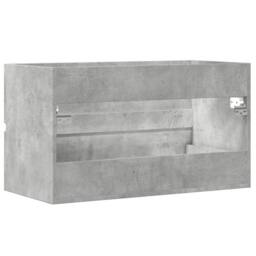 Berkfield Home Bathroom Hanging Cabinet Concrete Grey 80x38.5x45 cm Engineered Wood - thumbnail 6