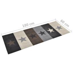 Berkfield Home Kitchen Carpet Washable Stars 60x180 cm - thumbnail 5