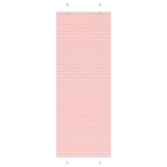Berkfield Home Pleated Blind Pink 80x200 cm Fabric Width 79.4 cm Polyester - image 1
