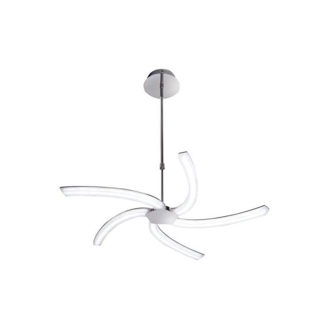 Netlighting On Telescopic 30W LED 3000K 3000lm Polished Chrome Frosted Acrylic in Grey - image 1