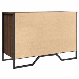Berkfield Home Shoe Cabinet Brown Oak 90x38x61.5 cm Engineered Wood - thumbnail 6
