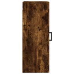 Berkfield Home Wall Mounted Cabinet Smoked Oak 34.5x34x90 cm Engineered Wood in Brown - thumbnail 8