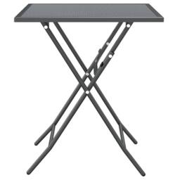 Berkfield Home 5 Piece Garden Dining Set Expanded Metal Mesh Anthracite in Black - thumbnail 5