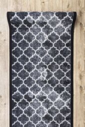 RugsX Anti-Slip Clover Runner in Grey - Size: 100 cm x 330 cm - thumbnail 4