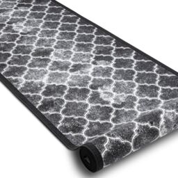 RugsX Anti-Slip Clover Runner in Grey - Size: 100 cm x 330 cm - thumbnail 2