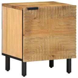 Berkfield Home Bedside Cabinets 2 pcs Brown 40x33x46 cm Solid Wood Mango - Size: 40 x 33 x 46 cm - thumbnail 3