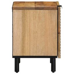 Berkfield Home Bedside Cabinets 2 pcs Brown 40x33x46 cm Solid Wood Mango - Size: 40 x 33 x 46 cm - thumbnail 5