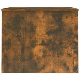 Berkfield Home Modern Coffee Table Smoked Oak 80x50.5x41.5 cm Engineered Wood in Brown - thumbnail 5
