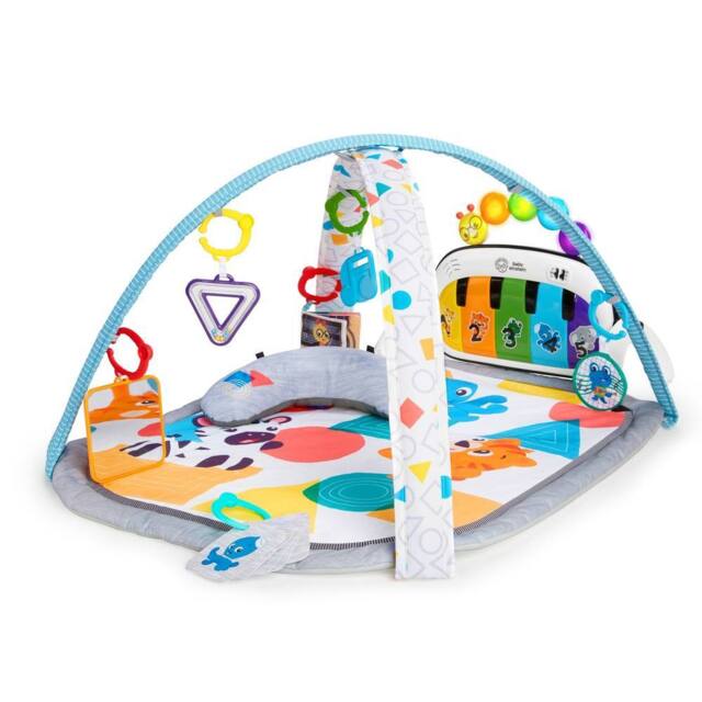 Baby Einstein Kickin' Tunes 4-in-1 Activity Gym & Tummy Time Play Mat, 0-36M - image 1