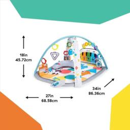 Baby Einstein Kickin' Tunes 4-in-1 Activity Gym & Tummy Time Play Mat, 0-36M - thumbnail 8
