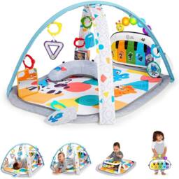 Baby Einstein Kickin' Tunes 4-in-1 Activity Gym & Tummy Time Play Mat, 0-36M - thumbnail 2