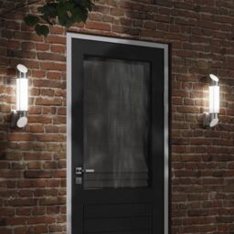 Berkfield Home Outdoor Wall Light Silver Stainless Steel - thumbnail 1