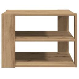 Berkfield Home Coffee Table Artisan Oak 58x58x40 cm Engineered Wood in Brown - Size: 58 x 58 x 40 cm - thumbnail 4