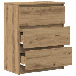 Berkfield Home Sideboard Artisan Oak 60x35x76 cm Engineered Wood in Brown - Size: 60 x 35 x 76 cm - thumbnail 5