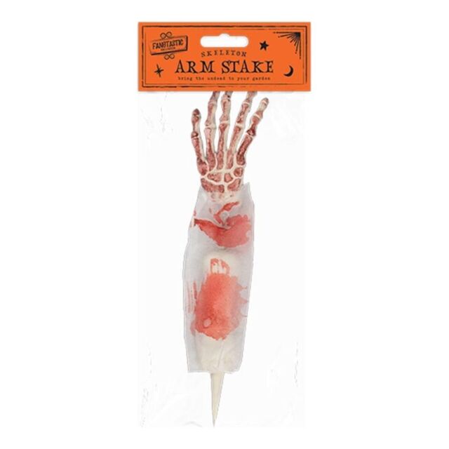 Garden Greatness Halloween Skeleton Arm Stake - Garden Prop Decor in White - Size: 1 Pack