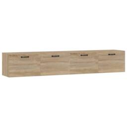 Berkfield Home Wall Cabinets 2 pcs Sonoma Oak 100x36.5x35 cm Engineered Wood in Brown - thumbnail 2