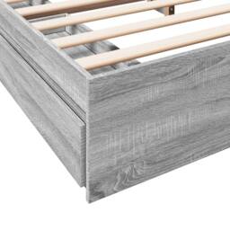 Berkfield Home Bed Frame with Drawers without Mattress Grey Sonoma 200x200 cm - thumbnail 8