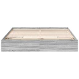 Berkfield Home Bed Frame with Drawers without Mattress Grey Sonoma 200x200 cm - thumbnail 4
