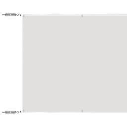 Berkfield Home Vertical Awning White 140x600 cm Oxford Fabric - thumbnail 1