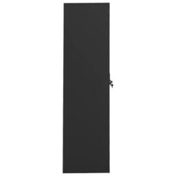 Berkfield Home Wardrobe Anthracite 80x50x180 cm Steel in Black - Size: 80 x 50 x 180 cm - thumbnail 3