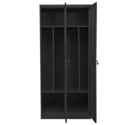 Berkfield Home Wardrobe Anthracite 80x50x180 cm Steel in Black - Size: 80 x 50 x 180 cm - thumbnail 6
