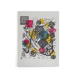 "Artery8 Small Worlds V Abstract Painting Kandinsky Canvas Wall Art Print in White - Size: W12"" x H16""" - thumbnail 1