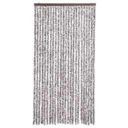 Berkfield Home Fly Curtain Brown & Beige 100x230 cm Chenille - thumbnail 3