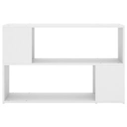 Berkfield Home Decorative Book Cabinet White 100x24x63 cm Engineered Wood - Size: 100 x 24 x 63 cm - thumbnail 1