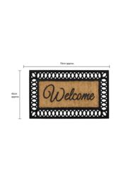 JVL Orana Embossed Rubber Tuffscrape Coir Doormat 40x70cm in Natural - Size: 40 cm x 70 cm - thumbnail 5