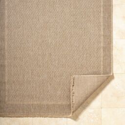Livabliss Mirage-Cottage Tan Black Fringe Jute-Look In- & Outdoor Rug in Beige - Size: 160 cm x 215 cm - thumbnail 4