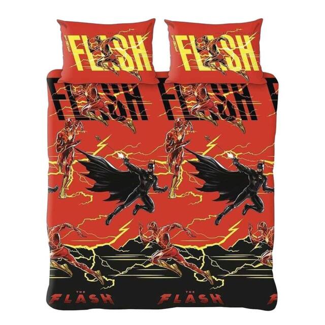Flash Reversible Duvet Set in Black - Size: Single - image 1