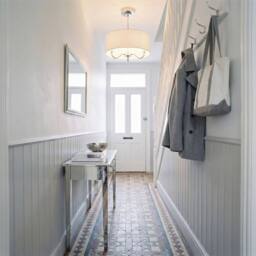 Happy Homewares Traditional Chandelier Semi Flush Ceiling Light with Linen Shade in Silver - thumbnail 6
