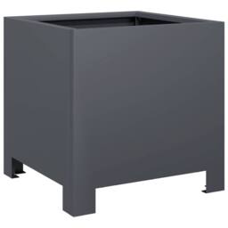 Berkfield Home Garden Planters 2 pcs Anthracite 30x30x30 cm Steel in Dark Grey - Size: 30 x 30 x 30 cm - thumbnail 8