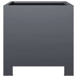 Berkfield Home Garden Planters 2 pcs Anthracite 30x30x30 cm Steel in Dark Grey - Size: 30 x 30 x 30 cm - thumbnail 6