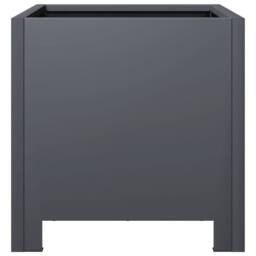 Berkfield Home Garden Planters 2 pcs Anthracite 30x30x30 cm Steel in Dark Grey - Size: 30 x 30 x 30 cm - thumbnail 7