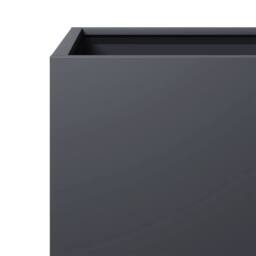 Berkfield Home Garden Planters 2 pcs Anthracite 30x30x30 cm Steel in Dark Grey - Size: 30 x 30 x 30 cm - thumbnail 9