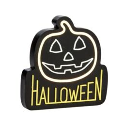 Garden Greatness Halloween Pumpkin Neon Sign Plaque in Orange - Size: 1 Pack - thumbnail 2