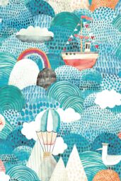 Hoopla Walls Ships Ahoy 10m Matt Wallpaper in Blue - thumbnail 2