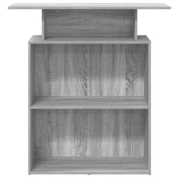 Berkfield Home Reception Desk Grey Sonoma 100x40x104 cm Engineered Wood - Size: 100 x 40 x 104 cm - thumbnail 5
