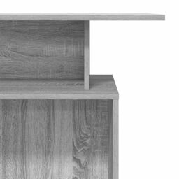 Berkfield Home Reception Desk Grey Sonoma 100x40x104 cm Engineered Wood - Size: 100 x 40 x 104 cm - thumbnail 8