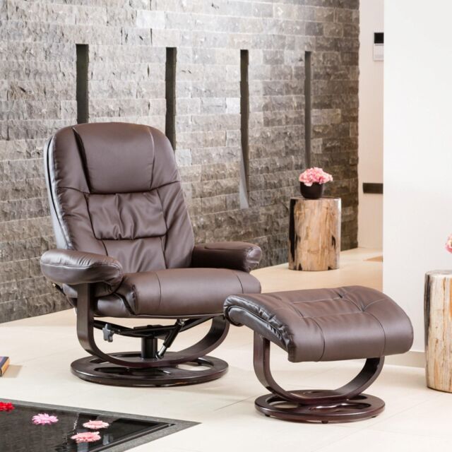 Artemis Home Burdell Swivel Recliner in Brown - image 1
