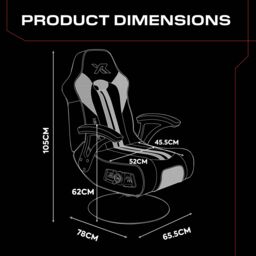X Rocker Torque 2.1 Audio Console Gaming Chair in Red - thumbnail 7