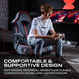 X Rocker Torque 2.1 Audio Console Gaming Chair in Red - thumbnail 5