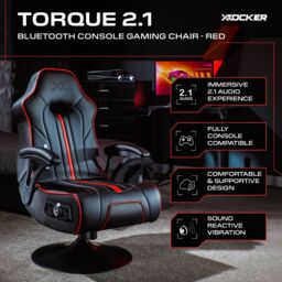 X Rocker Torque 2.1 Audio Console Gaming Chair in Red - thumbnail 2