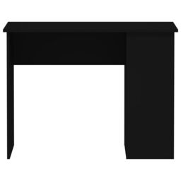 Berkfield Home Desk Black 100x55x75 Engineered Wood - thumbnail 4